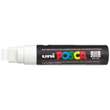 Uni Posca Permanent Paint Marker 15.0mm Extra-Broad Chisel White PC-17K